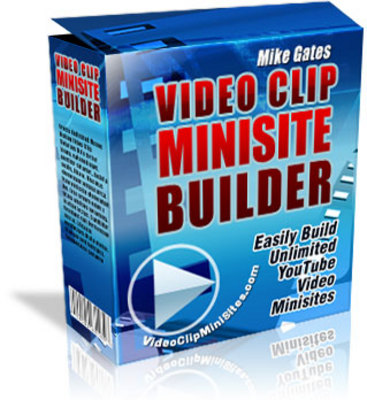 Product picture Video Clip Minisite Builder With Resell Rights 